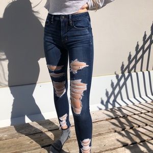 ripped American Eagle jeans